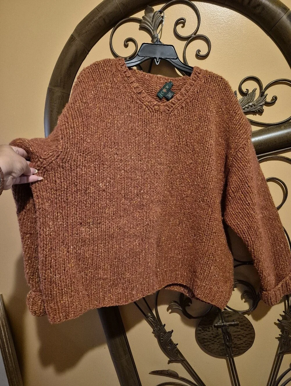 Vintage J Crew Wool Oversized Elegant Knit Sweater L